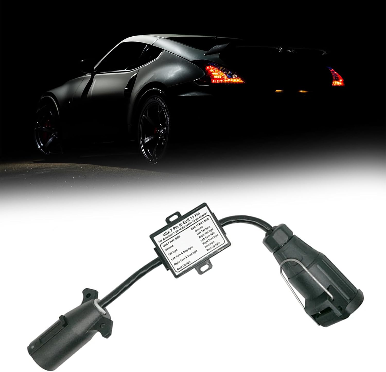 7ピンから13ピンアダプターコンバーターセーフトレーラーと車両接続の