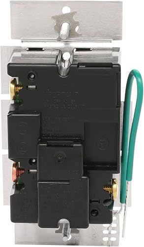 Vista 11 de Lutron Toggler interruptor atenuador de un polo o de tres vías para bombillas LED y de bajo consumo Blanco