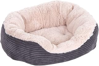 Rosewood Dog Bed Jumbo CordPlush Dog Bed, Fur, Grey, 63 x 53 x 15 cm L x W x H