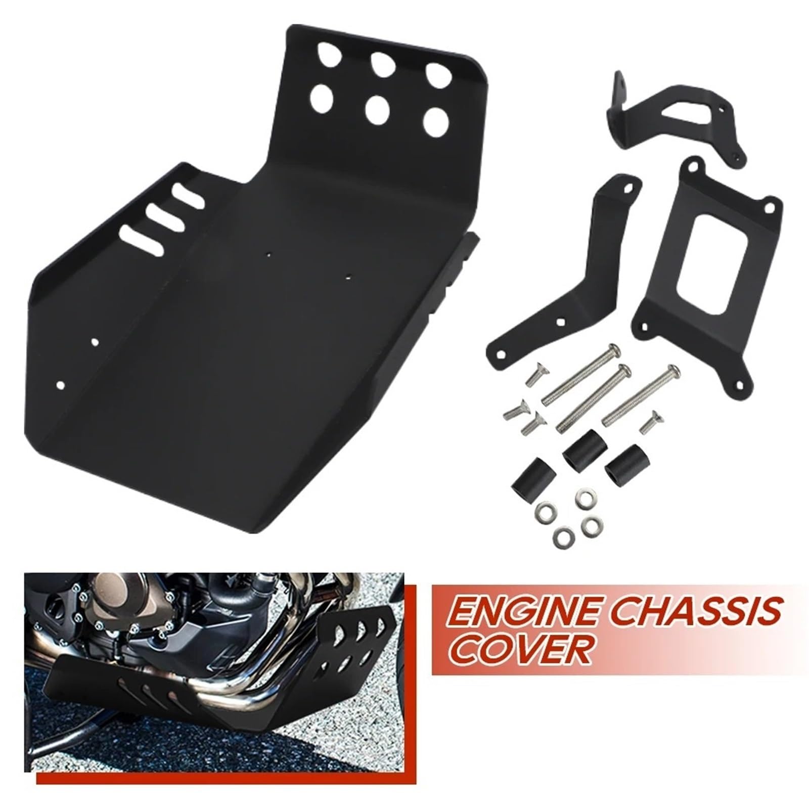 Paramotore Sottomotore Per MT-09 MT09 Per Tracer 900/GT 2016-2021 Accessori Per Moto Tracer Protezione Motore Copertura Protettiva Telaio Piastra Paramotore
