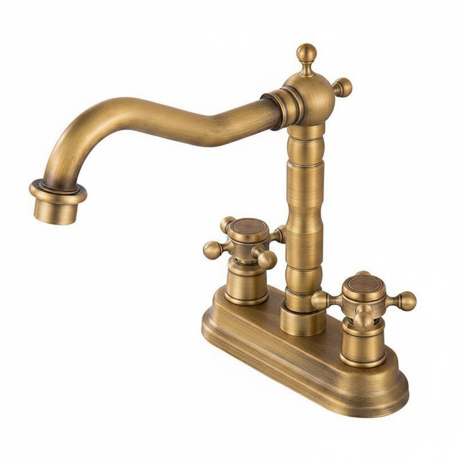 Robinet de lavabo en céramique pivotant pour une salle de bain rétro