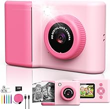 uleway Macchina Fotografica Bambini Istantanea, 2,4" Schermo 1080P Fotocamera Istantanea per Bambini con 32GB Scheda,Fotocamera Digitale Bambini Regalo Giocattolo per Bambini Ragazzi Ragazze 3-12 Anni