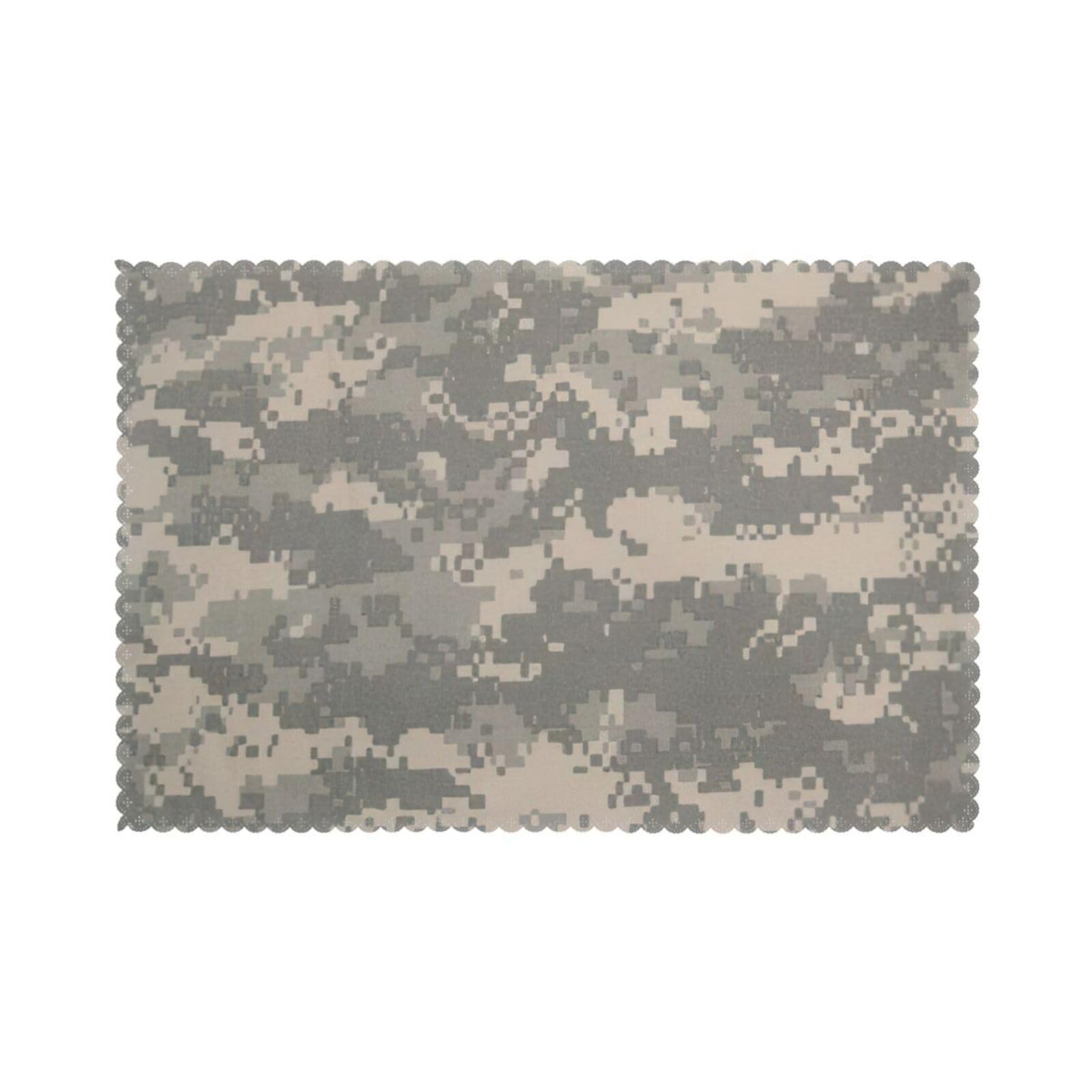 Army Digital Camouflage Print Placemats for Dining Table Set of 6 12x18 Inch Table Mats for Party Kitchen Dining.
