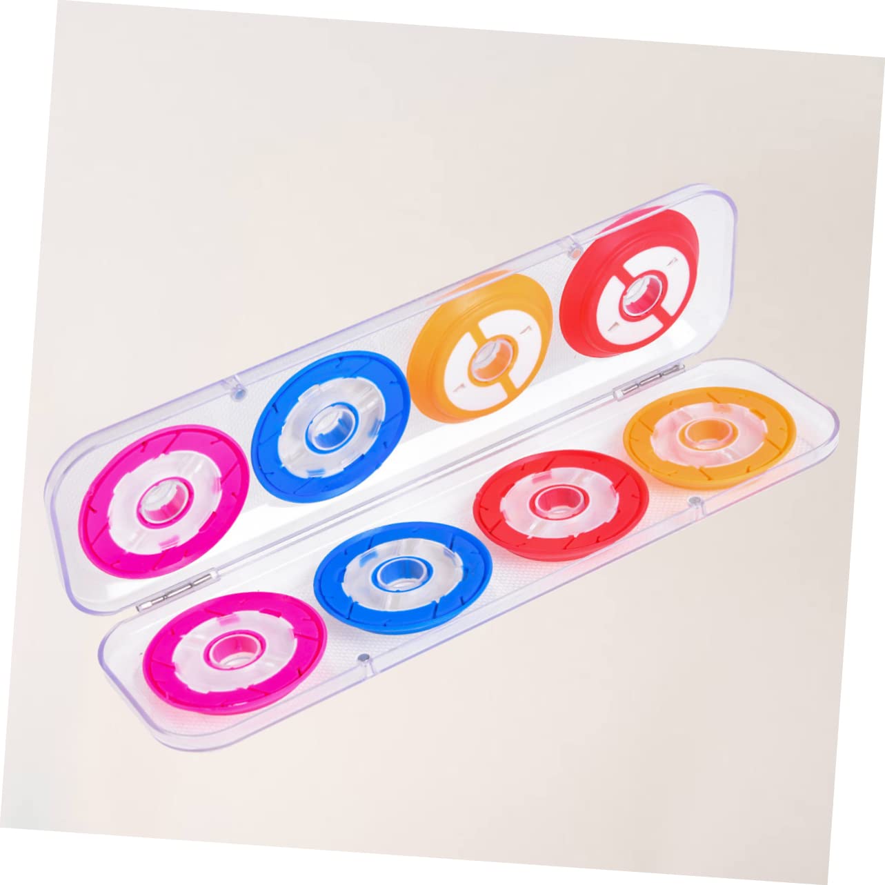 Hemoton 1 Pack Silicone Fishing Line Spools Holder with Storage Box Durable Fishing Line Reels for Tackle Accessories Material