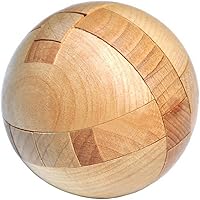 Vista 1 de KINGOU Wooden Puzzle Magic Ball Brain Teasers Toy Intelligence Game Sphere Puzzles for Adults/Kids