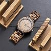 Bobo Bird Men's Wooden Watches with Day & Date Display with Light Grain Fascia #5