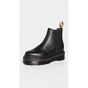 ドクターマーチン　ブーツ　ホワイト　US9　V2976　QUAD MONO 1460 Mono Smooth Leather Lace Up Boots in Black | Dr. Martens