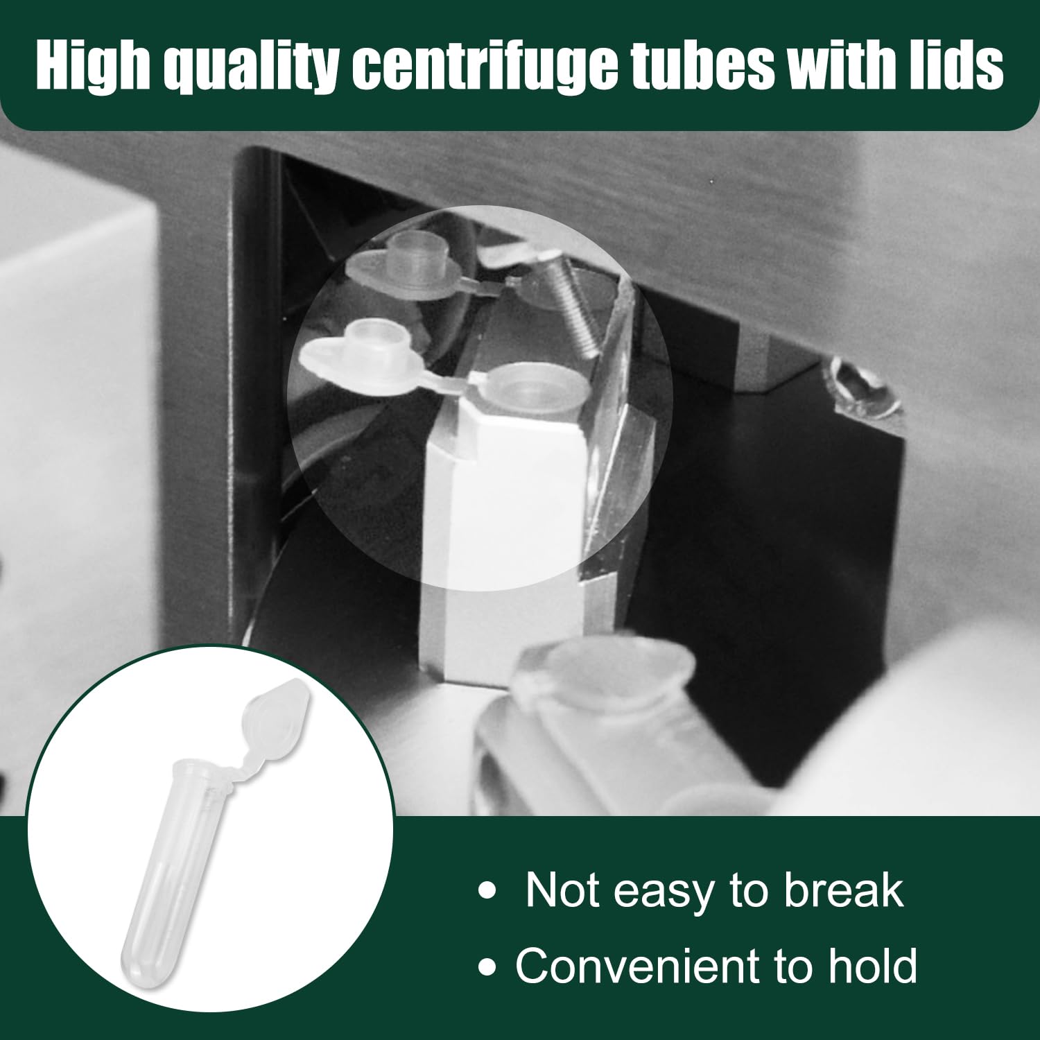 400 Pezzi Quattro Misure 0.2ml 0.5ml 1.5ml 2ml Plastica Centrifuga Provetta con Testa a Punta, Micro Provette da Laboratorio Conical Centrifuge Tubes Trasparente