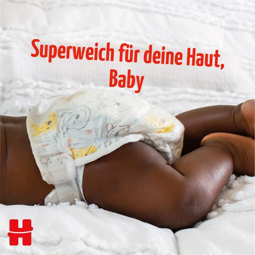Huggies Extra Care Babywindeln mit Disney, Größe 4 (8-14 kg), 2 Packungen x 38 Windeln, insgesamt 76 Windeln