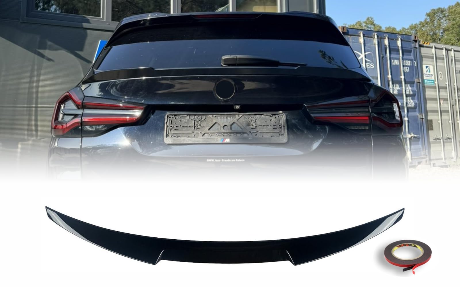 Mptuned Spoiler posteriore per BMW X3 G01 2018-2023, nero lucido