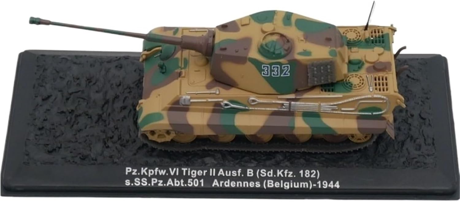 Realistic Tank 1:72 Pz.Kpfw VI Tiger II Ausf.B World War German Tank Military Model Static Tank Model