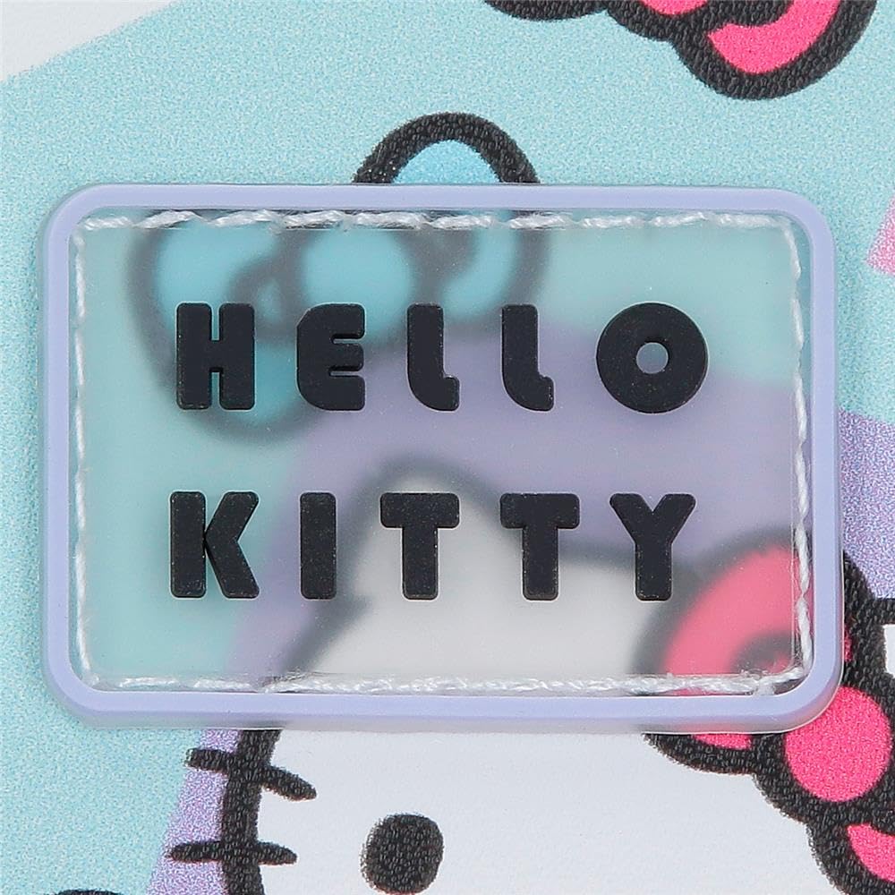Sanrio Hello Kitty Bows Mochila infantil, mochila escolar, fabricada en Poliéster, bolsillos laterales, tirantes anchos ajustables de Joumma Bags