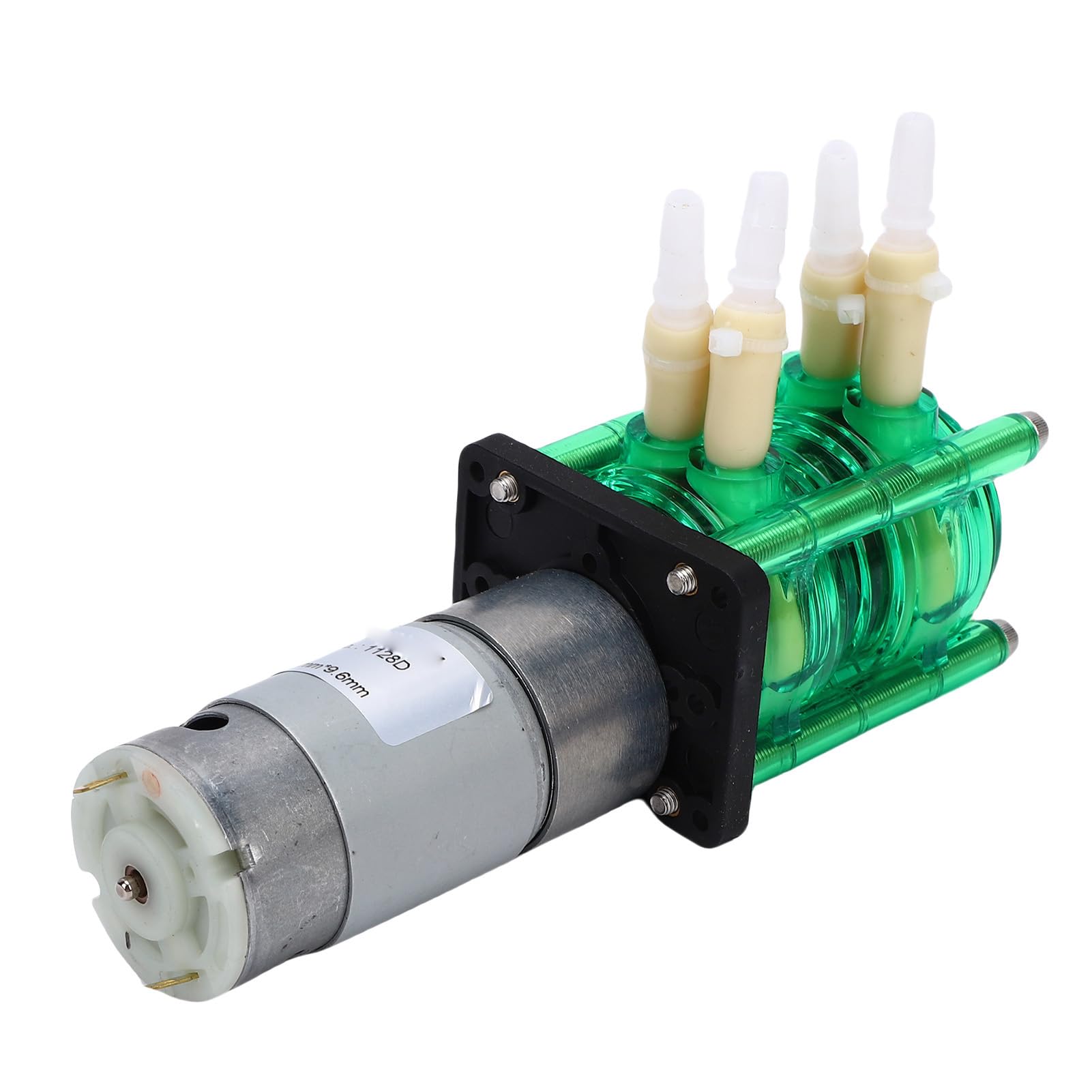 Ejoyous Peristaltische Pumpe, Doppelkopf-Peristaltikpumpe aus Edelstahl, 2 X 500 Ml min., mit 6,4 X 9,6 Mm BPT-Rohr, Gleichstrom-Bürstenmotor für Experimentelle Forschung, Tintenstrahldruck,
