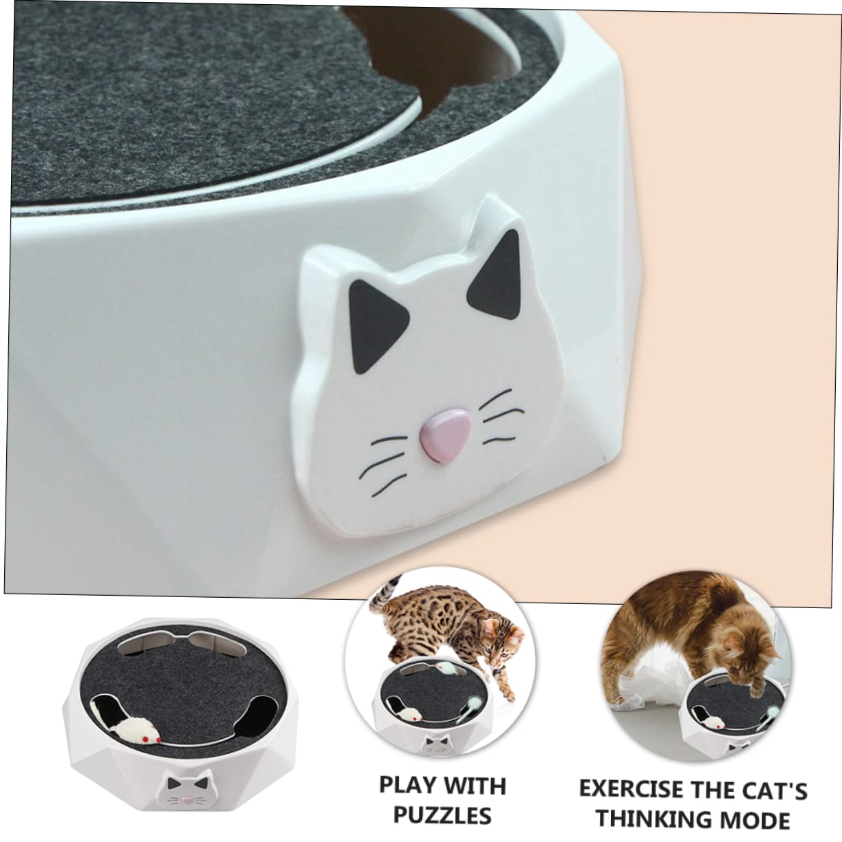 BESPORTBLE Juguetes para Gatos Que Funcionan con Ratones Eléctricos Que Corren Juguete para Mascotas Juguete para Burlarse de