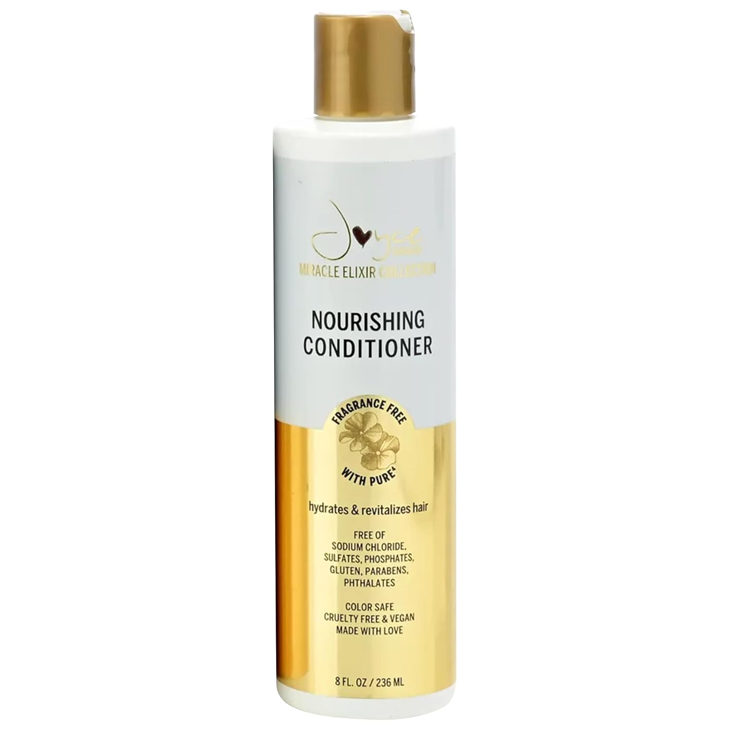 Joyce Giraud Miracle Elixir Nourishing Conditioner, Restores Moisture, Detangles, Adds Shine, Unscented, 8 Fl. Oz
