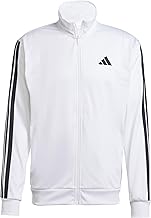 adidas Men's 3 Stripes Tricot Regular Track Top Sweatshirt (Pack of 1)