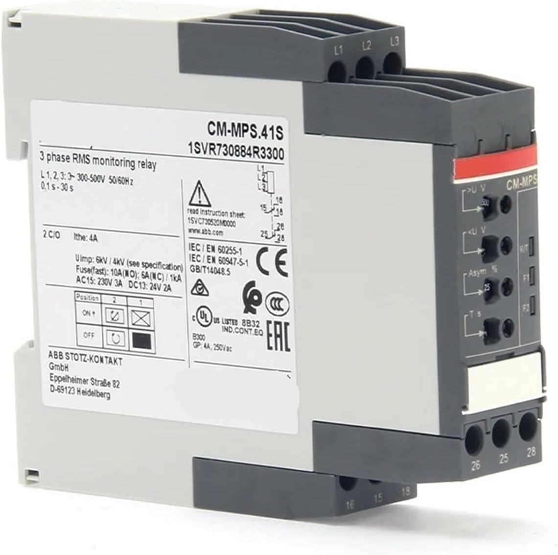 Relay CT-MFS.21S Multifunction 2c/o 24-240VAC Product ID: 1SVR730010R0200