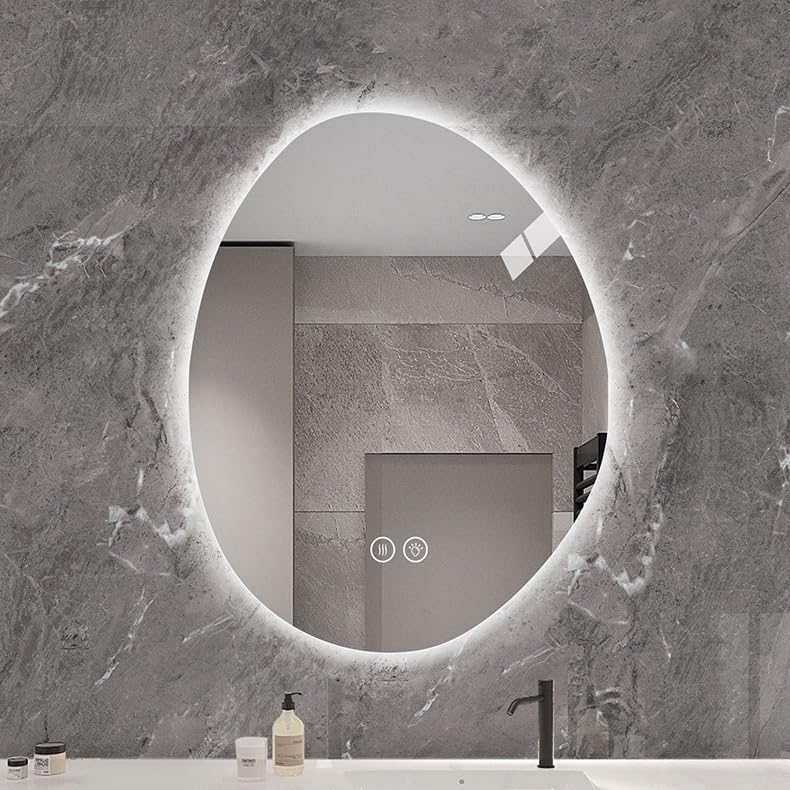 Make-upspiegels Verlichte Led-badkamerspiegel,Teardrop Met