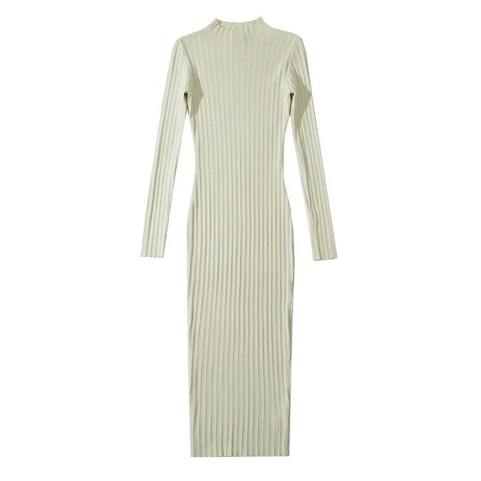 Robe tricotée extensible sans déformation pour une coupe ajustée
