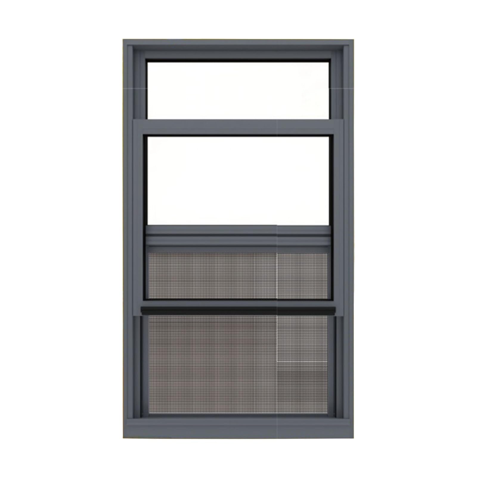 Ventana corredera con pantallas para ventilación y luz natural en talleres