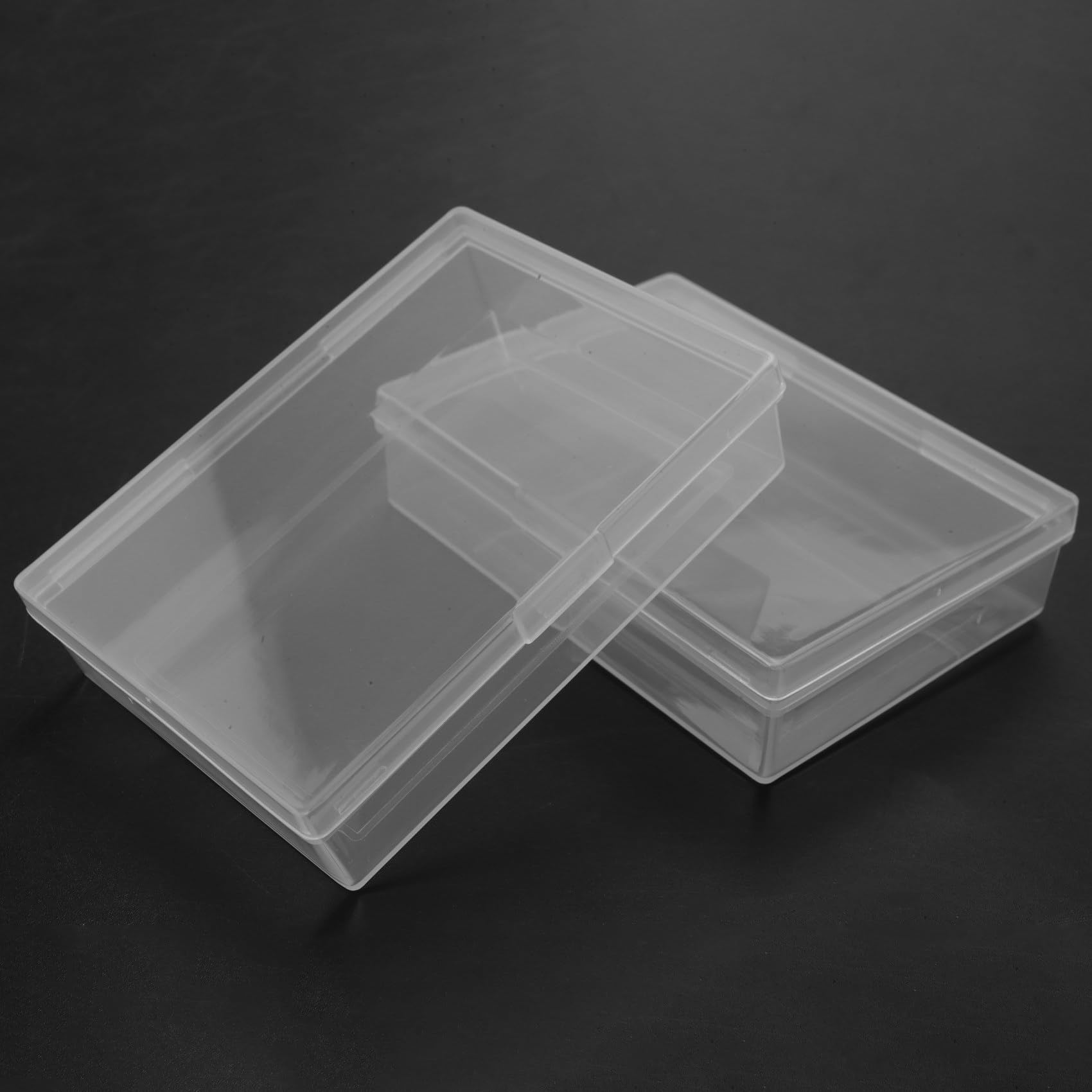 50Pcs Box Trading Card Case Card Storage Organizer Clear Card Case Plastic Storage Box per carte da gioco