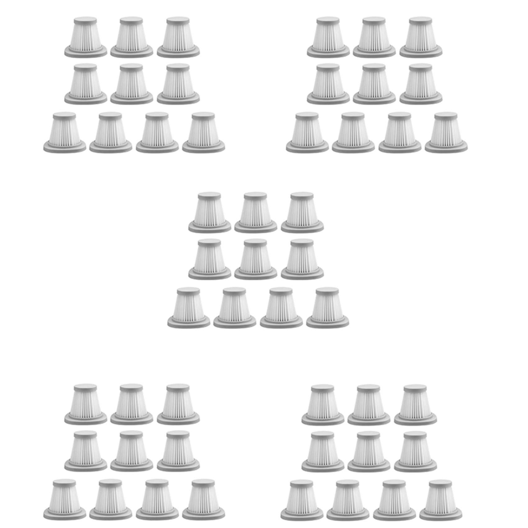 Hndhbfgrt Hepa Filter Anti-Dust HEPA Filter for Spare Parts for DX118C DX128C Portable Vacuum Cleaner 50Pcs