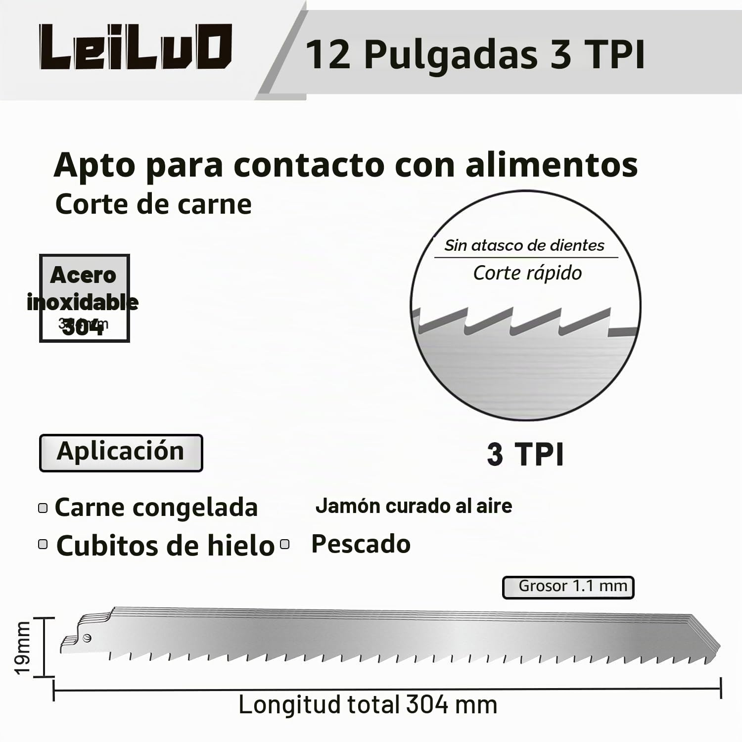 Hojas de Sierra Alternativa LEILUO