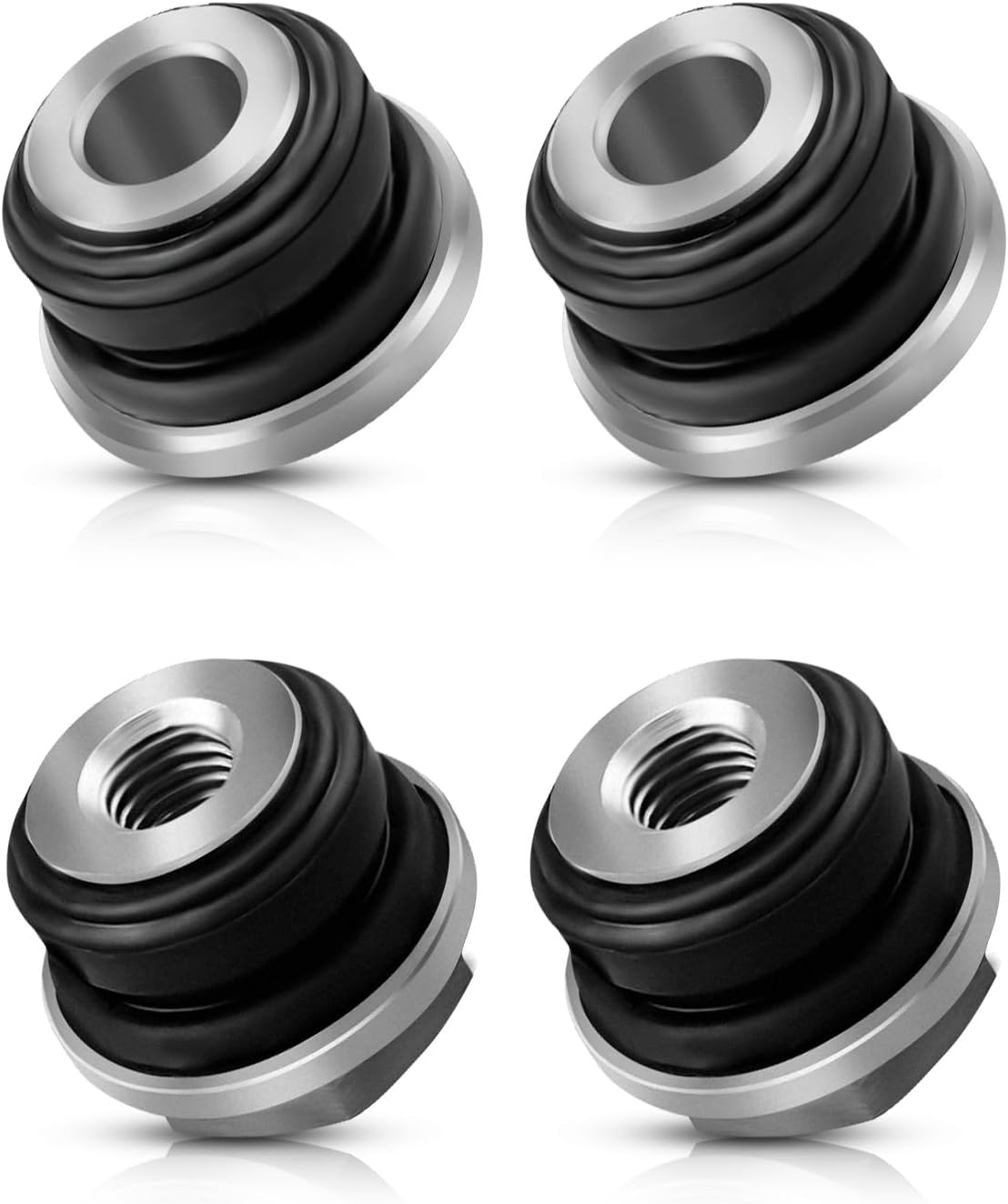 4pcs Steering Rack Bushings Kit Fits for Ford Explorer 2011-2015 Flex 2010-2012 Taurus 2010-2012 Lincoln MKS MKT 2010-2012