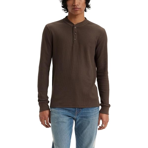 Levi's Men's Long Sleeve Thermal 3 Button Henley