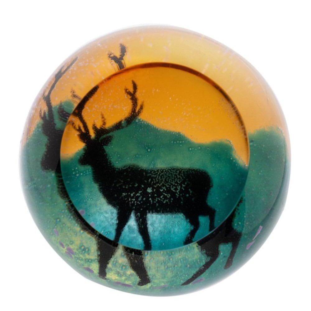 Caithness Glass Briefbeschwerer aus der schottischen Hirsch-Kollektion Caithness U24045