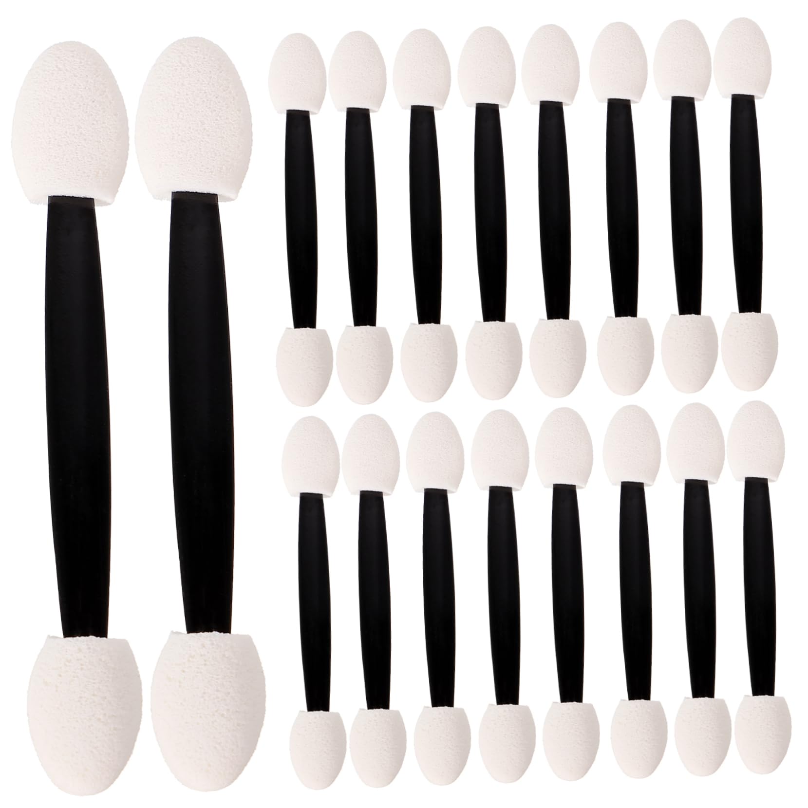 TOVINANNA Dual Sided Eye Shadow Sticks Sponge Lip Brush 4 Pack Makeup Tool for Women Comfortable Handle