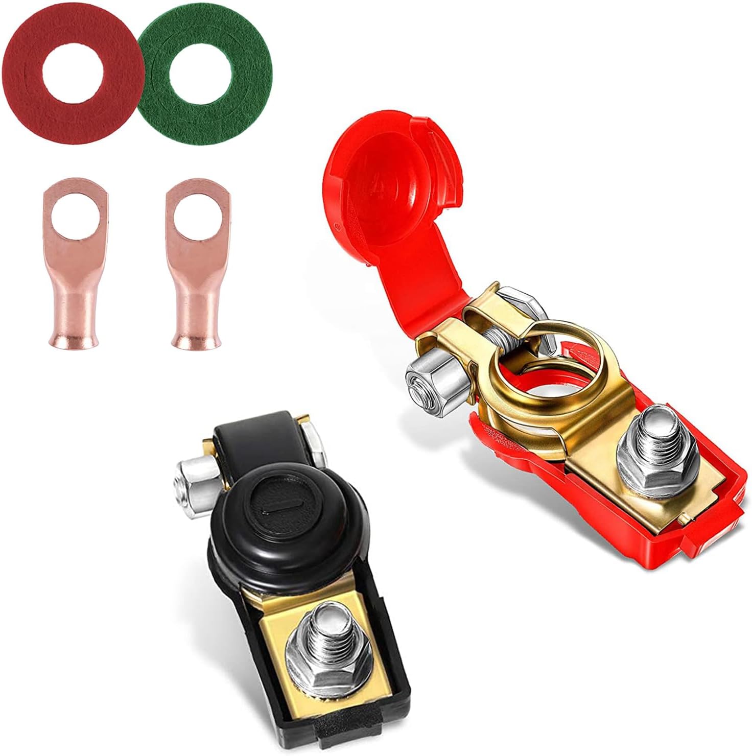 Fogfar 6 PCS Pure Copper Terminal Block, Car Cable Terminal