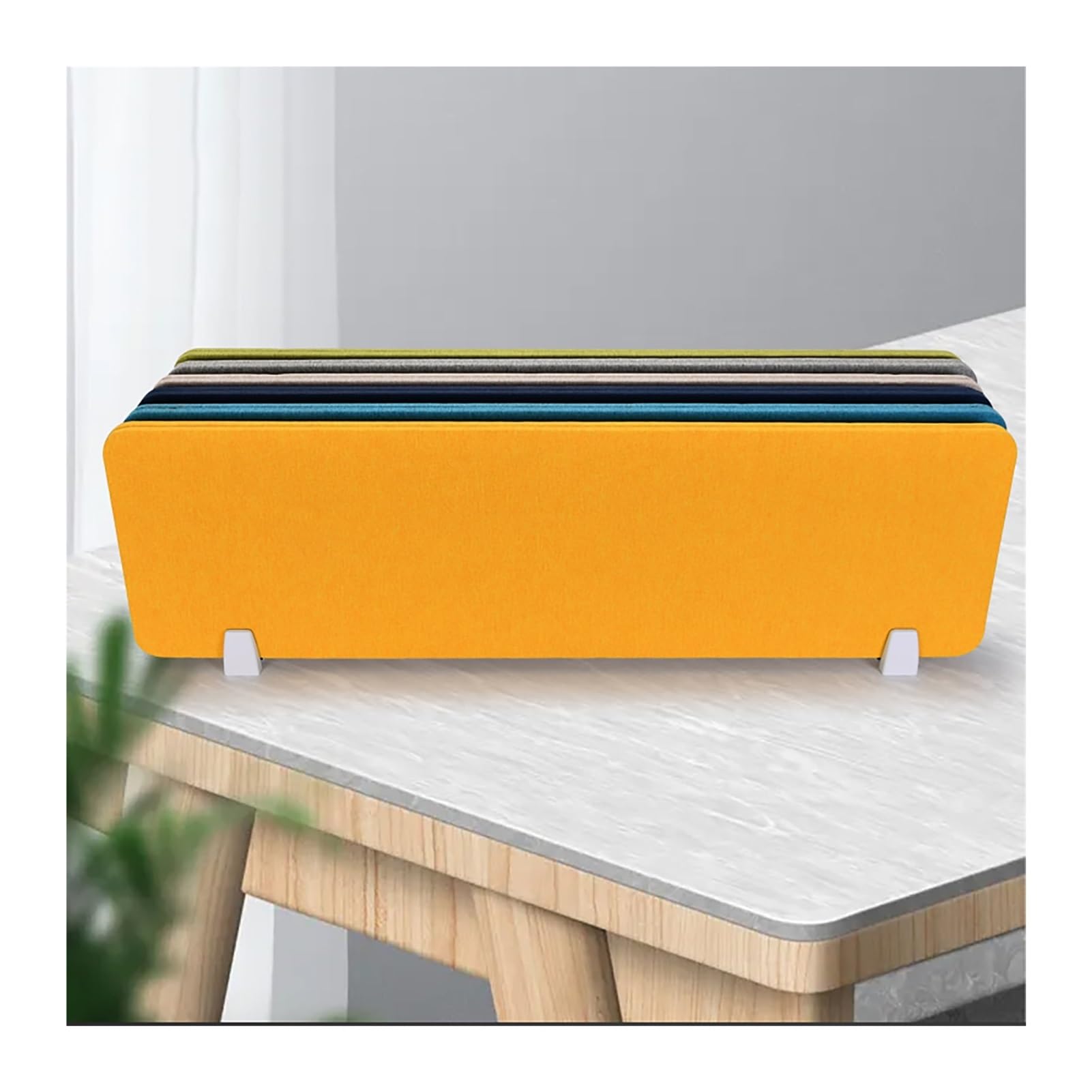 SXFSDOU Acoustic Desk Divider Partition Privacy Panel Easy To Install, Reusable Raw Noise And Distraction Reducing Freestanding Acoustic(Orange,30X100CM)