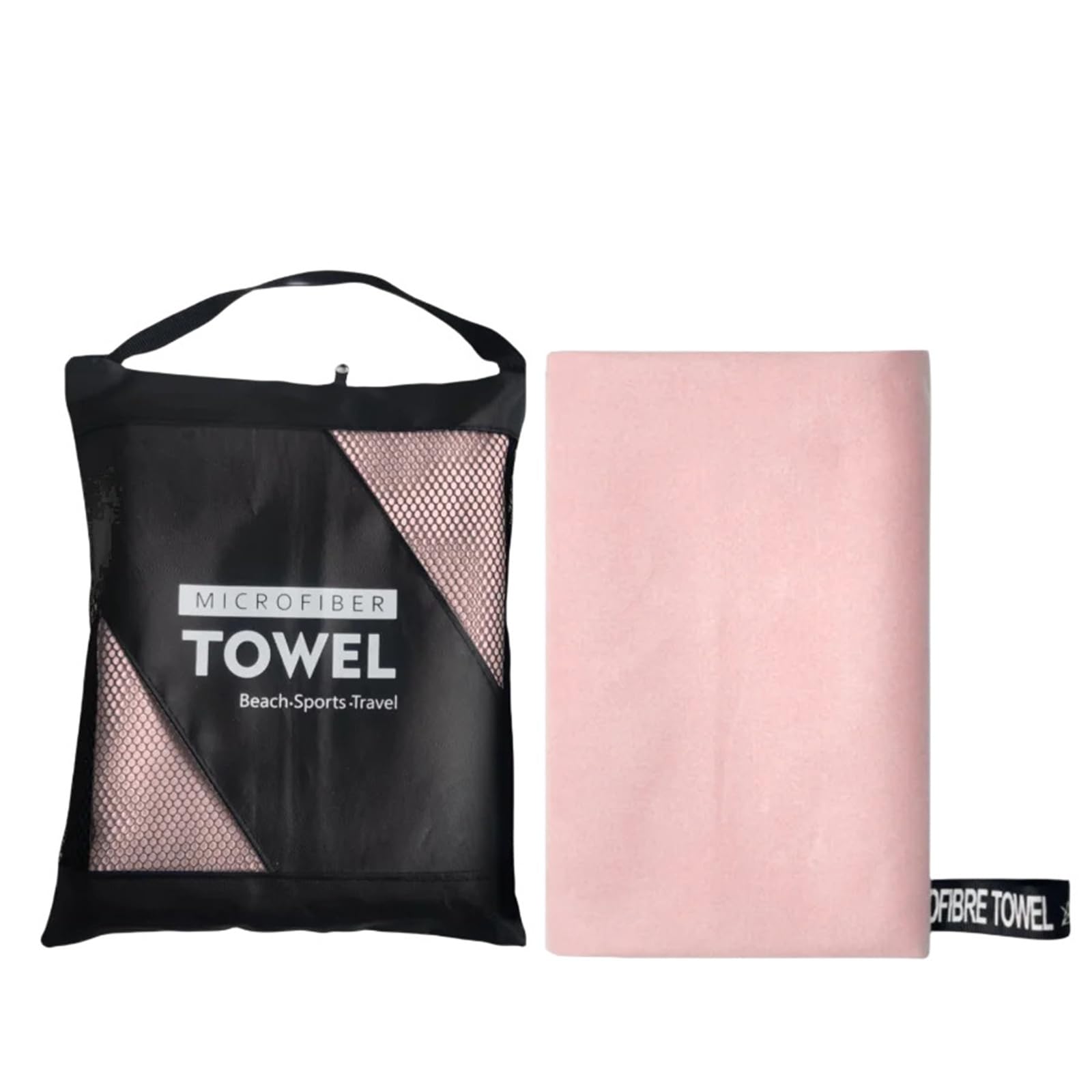 GMEqfhpOPS Beach Towel Oversized,Thick Sand Free Microfiber Quick Dry Towel 31.5”x71”, Super Absorbent Soft Swim BeachTowels for Men, Women Towels Bath(Pink)