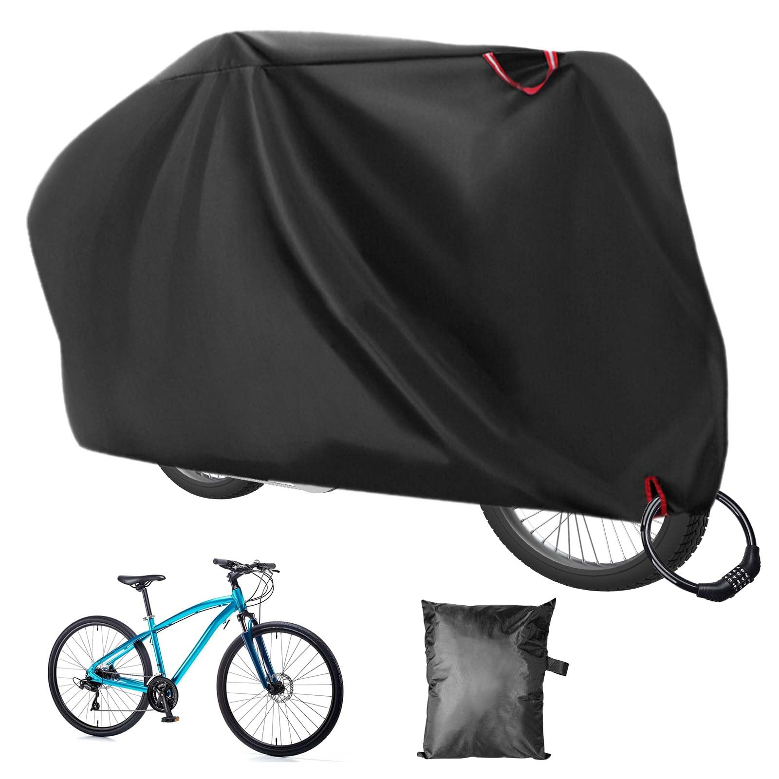 Telo Copri Bicicletta da Esterno, 210D Copribicicletta Impermeabile, 200 x  110 x 70 CM Telo Copribici Impermeabile Oxford con Fori per Lucchetto,  Copertura Biciclette da Esterno per tutte le bici : Amazon.it: