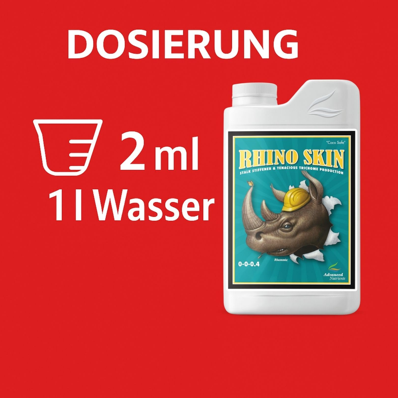 Weedness Advanced Nutrients Rhino Skin 1 Liter - NPK Dünger Grow Anbau Indoor Erde Flüssigdünger Organischer Bio