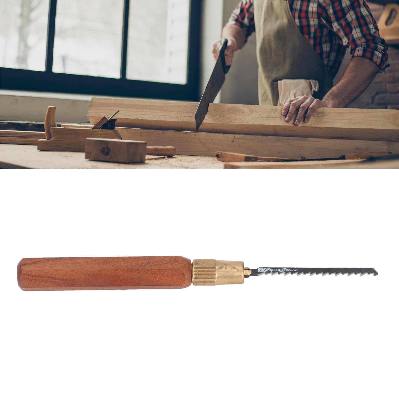 CHEOTIME Multi Blades Japanese Hand Saw, Drywall Saw with Handle, Quick Change Blade Hacksaw for Cutting Drywall Sheetrock - Image 3