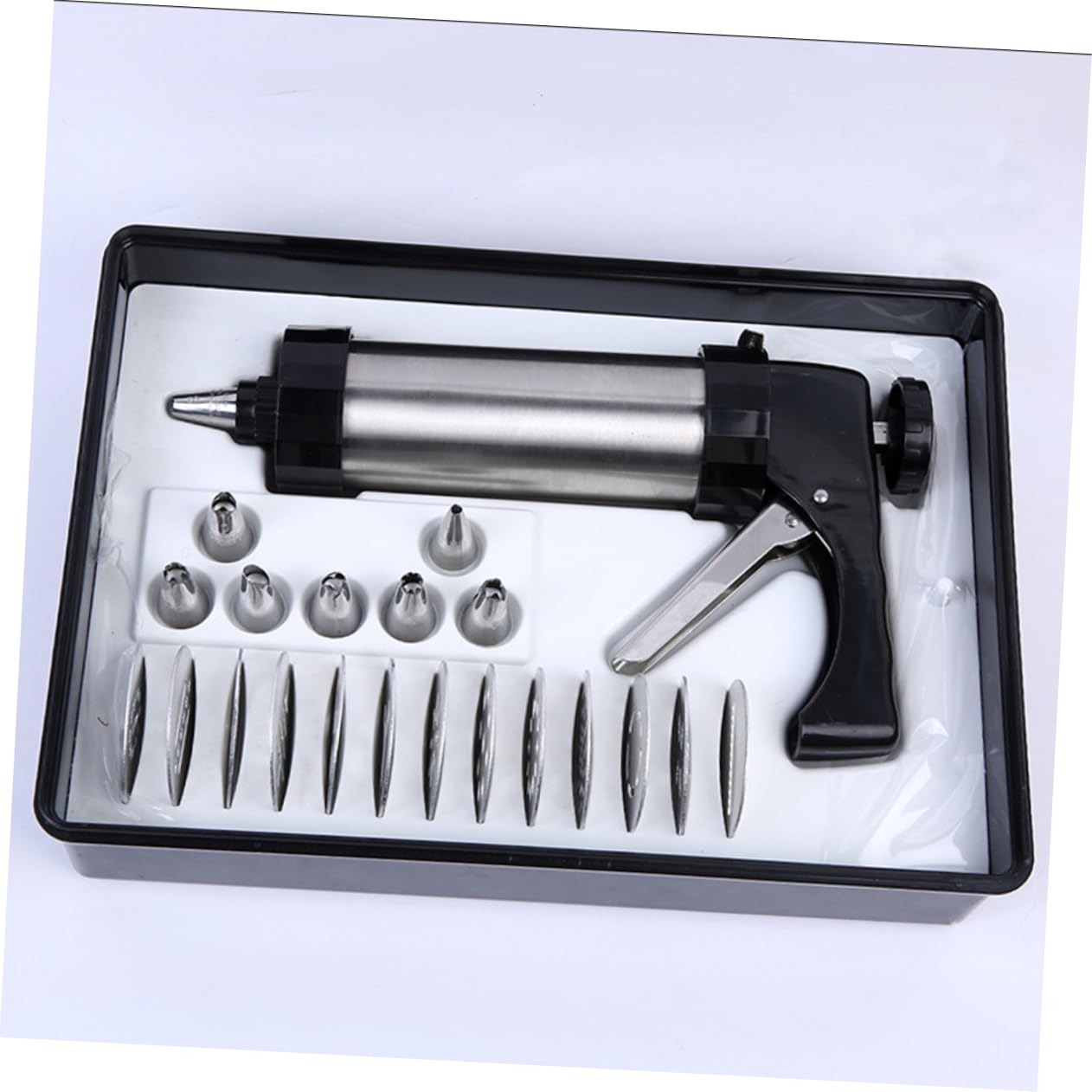 Cabilock 21pièces Kit De Presse à Biscuits Ustensile De Décoration De Gâteaux Avec Disques Formes Variées Et Douilles à Glaçage Pour Créer Des Cookies Et Personnalisés