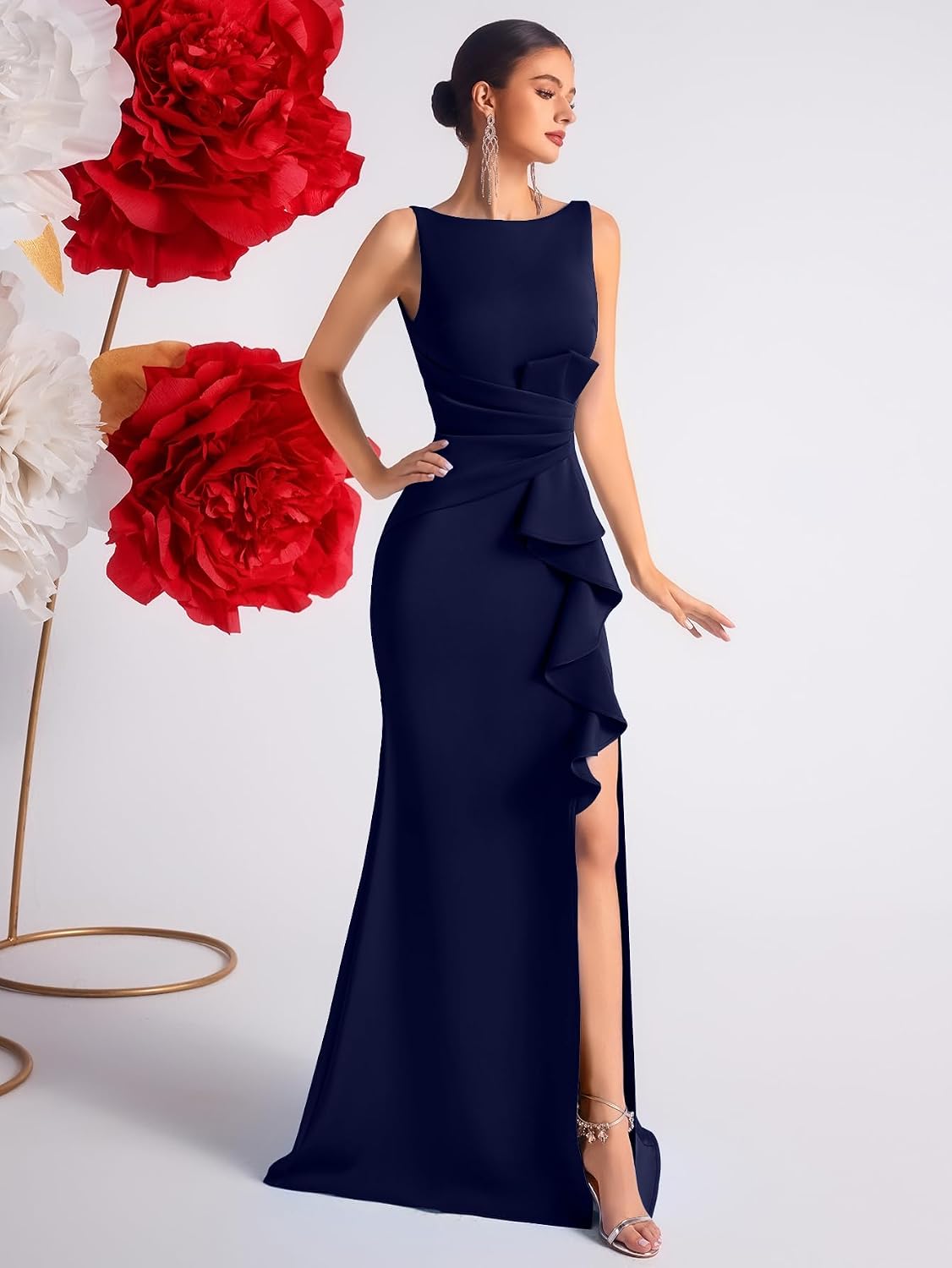 Prom Dress for Women Wedding Guest Formal Bodycon Long Elegant Cocktail Party Sexy Gala Corest Evening Gowns Dress