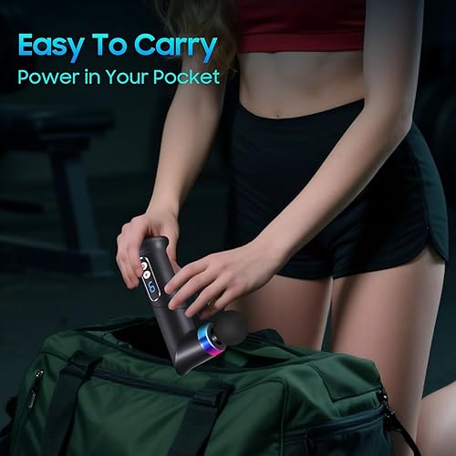 Miniatura 6 de Pistola de masaje - Mini pistola de masaje para masaje portátil de tejido profundo - Pistolas de masaje silenciosas para relajación muscular,