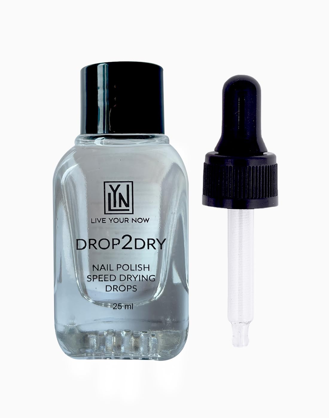 LYN Drop2Dry, Quick Dry Drops for Nail & Purple Metallic Finish Nail Polish, Long Lasting Vegan Nail Lacquer (Spacewalk, 25ml & 8ml)