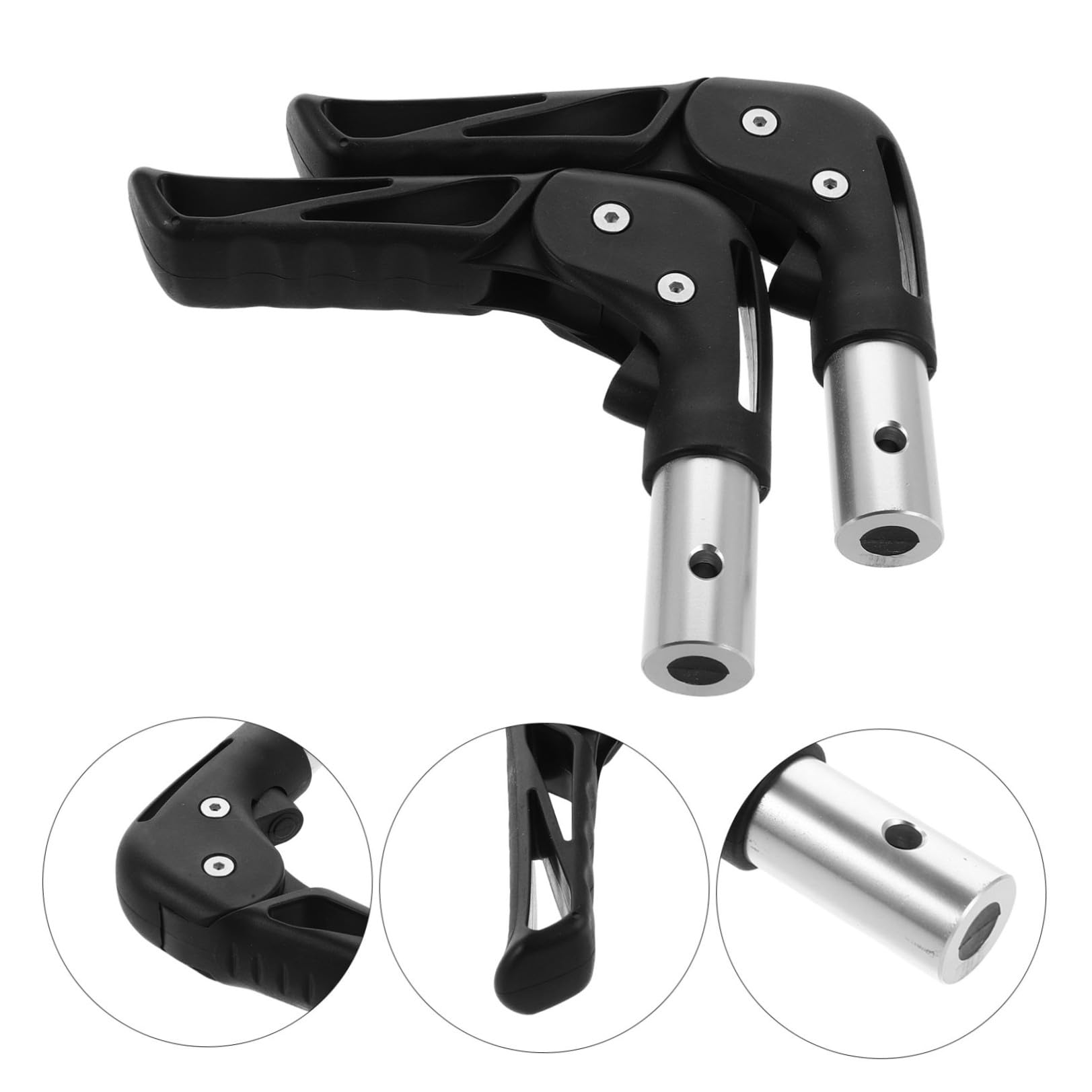 Maniglie di Pieghevoli 22 MM per Sedia a Manuale, Impugnature Ergonomiche Antiscivolo Coprimaniglia Imbottito per Carrozzine Leggere da Trasporto e Uso Quotidiano