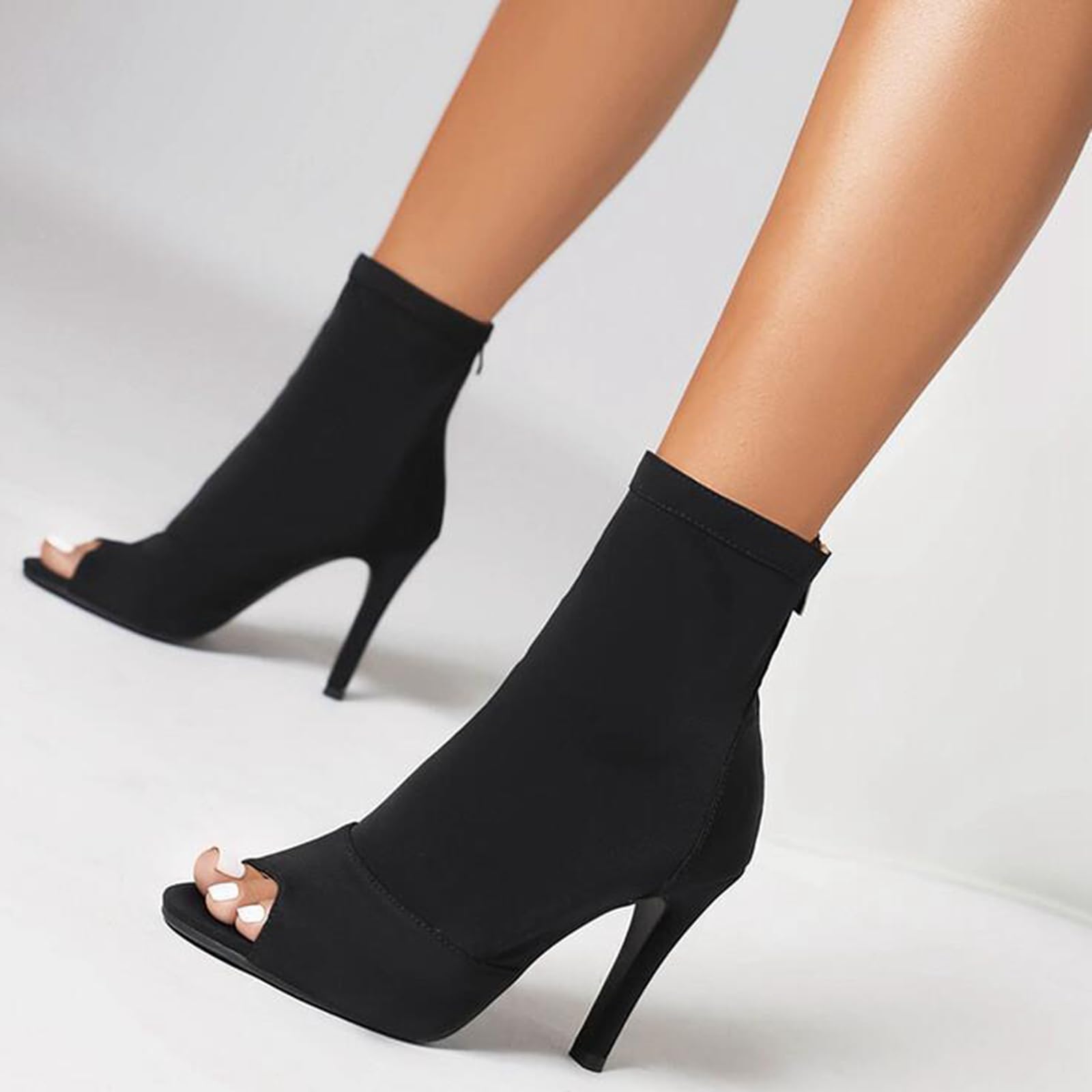Damskie buty imprezowe z zamkiem błyskawicznym Stiletto Sala balowa Buty do tańca Z006