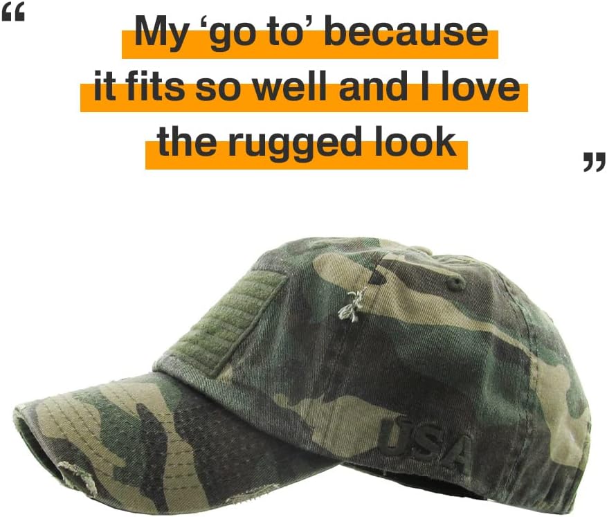 Miniatura 4 de KBETHOS - Colección de operador táctico de pesca con bandera de pesca con gorra con parche de pesca de la bandera de EEUU uso al aire libre malla de