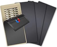 Vista 15 de Cubiertas magnéticas de ventilación para registro de piso, malla de filtro de ventilación de aire de 5.5 x 12 pulgadas, red de pantalla