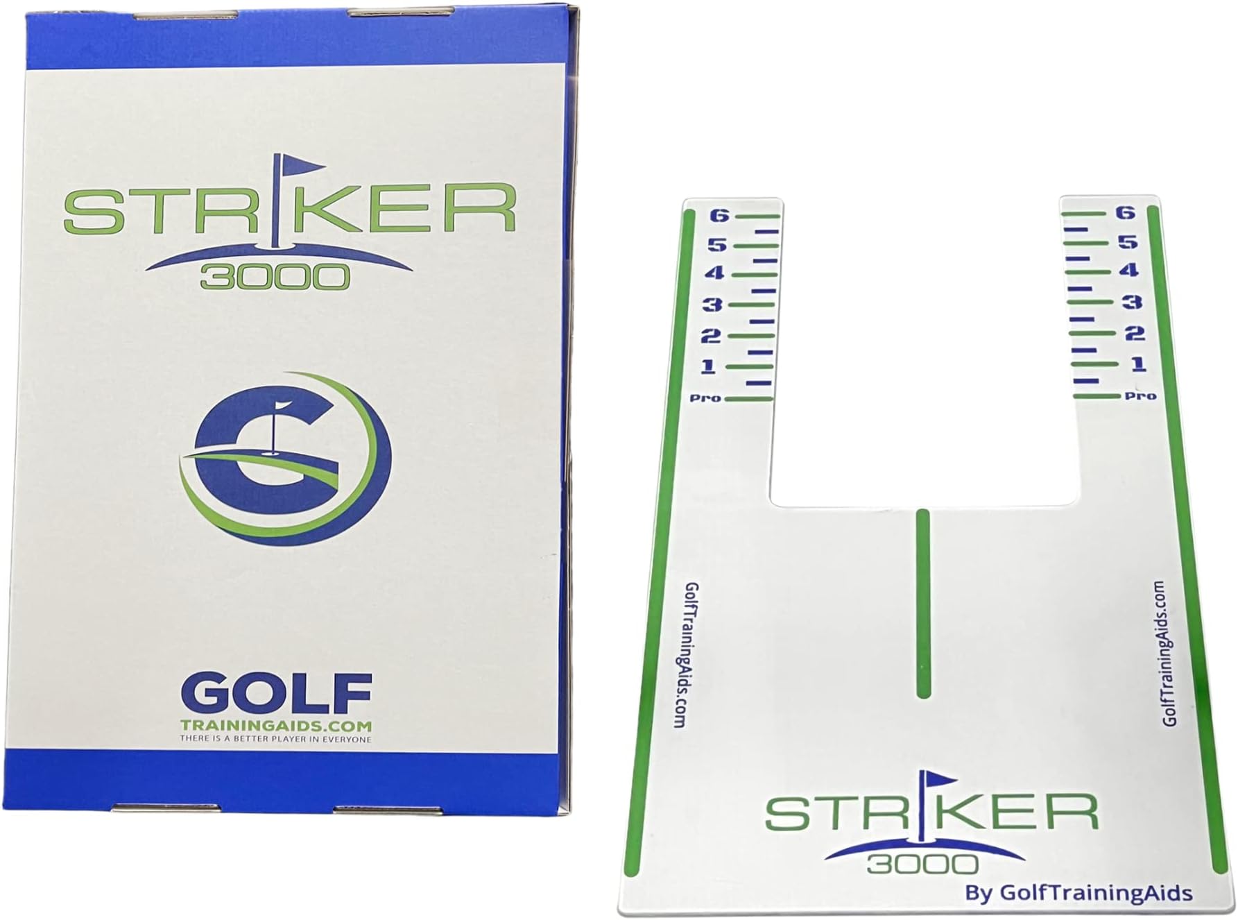 The Striker 3000 Golf Training Aid - Improve Ball Striking - Helps Player Monitor Ball Position, Swing Path, and Angle of Attack