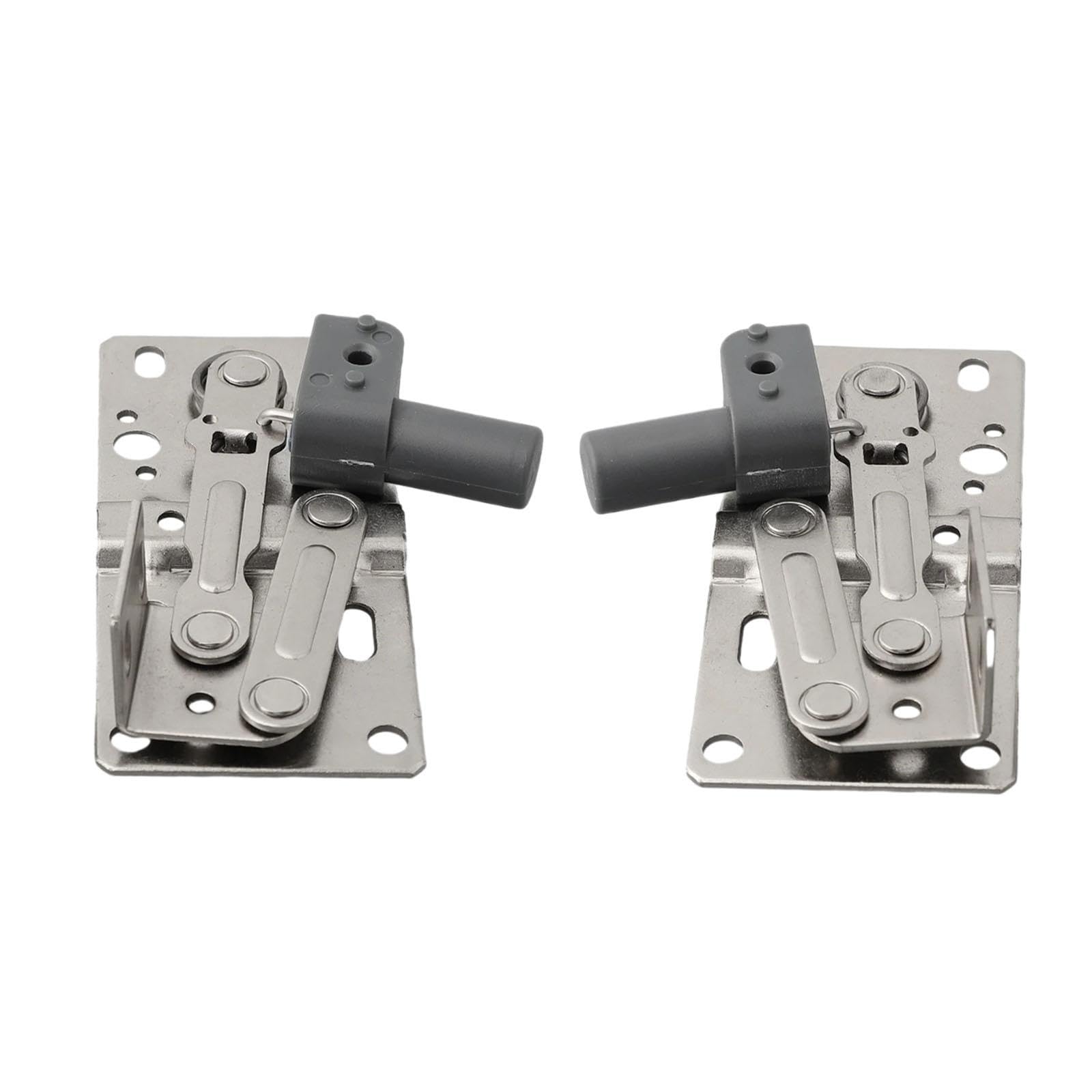 Photo 1 of 1 Pair Soft Close Flip Out Tray Hinges – 45 Degrees Tilt Multipurpose Accessory, Steel Anti Rust, for Sink Tip Tray Kitchen Cabinet Bookcase – with Damper, Left & Right