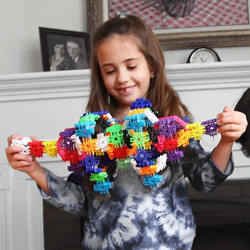 Miniatura 2 de Mega Flexer Rainbow Colors. Kit de bloques de construcción para niños y niñas. Aprende sobre ciencia e ingeniería con este juguete STEM STEAM.