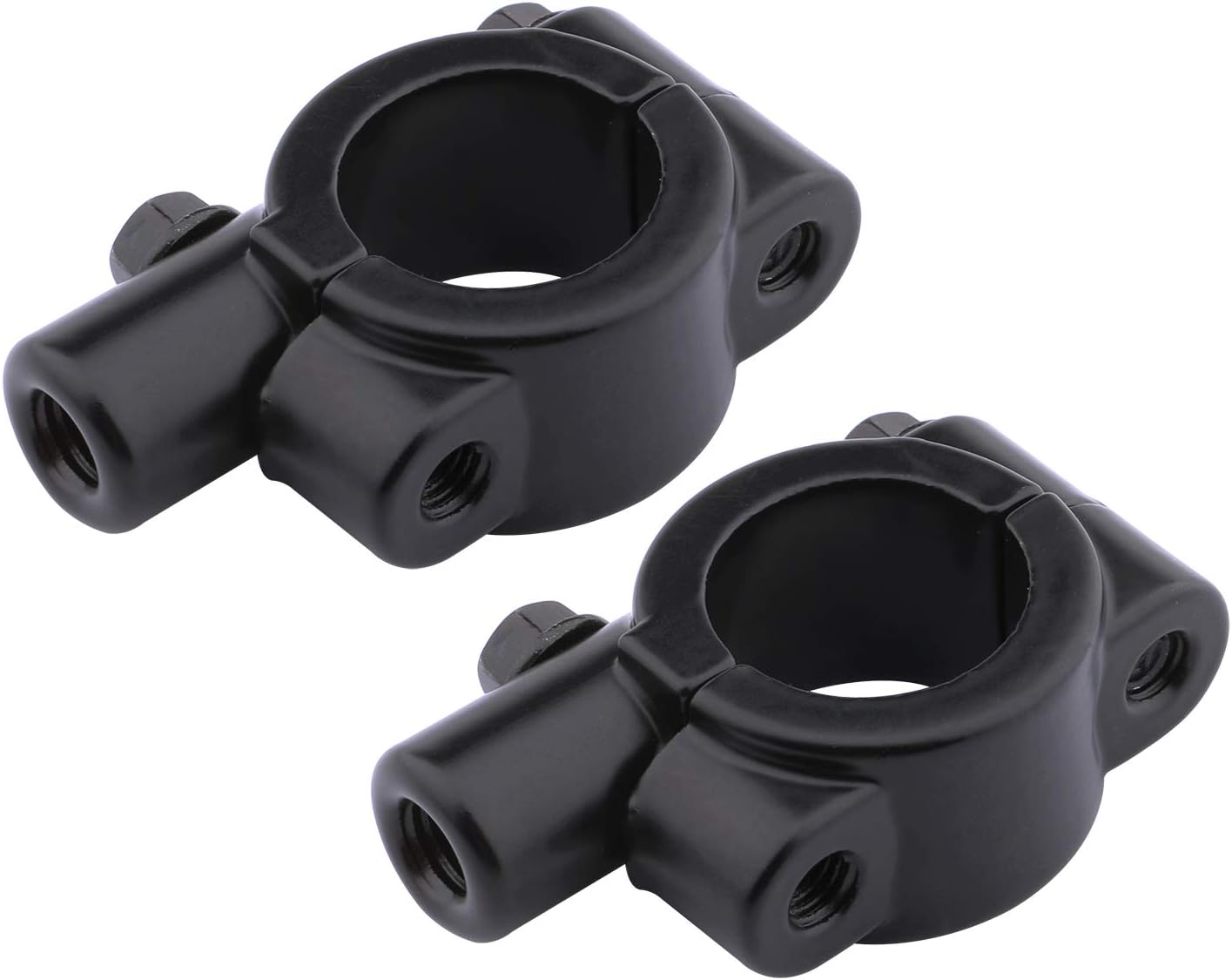 Yeeco Handlebar Mirror Mount Clamp 7/8 Inch 8mm Handlebar Mirror Thread