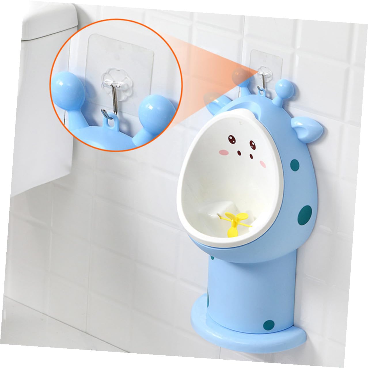Giraffe Neck Boys Urinal Potty Training Toilet for Cartoon Design Portable Urinal with Sturdy PP Material for Boys Toilet Training